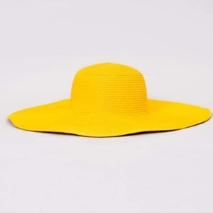 Wide Brim Yellow Sun Hat